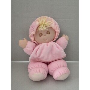 Vintage Eden Pink Sleepy Soft Baby Doll Satin Trim 10”